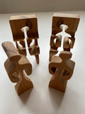 Gunnar Kanevad Gamla Linkoping wooden figures - Mid Century Modern
