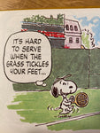 Snoopy's Tennis Book Charles M. Schulz Introduction by Billie Jean King 1979