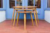 Nest of Ercol  Blonde Pebble Tables - Lucian Ercolani - 60s MODEL 354