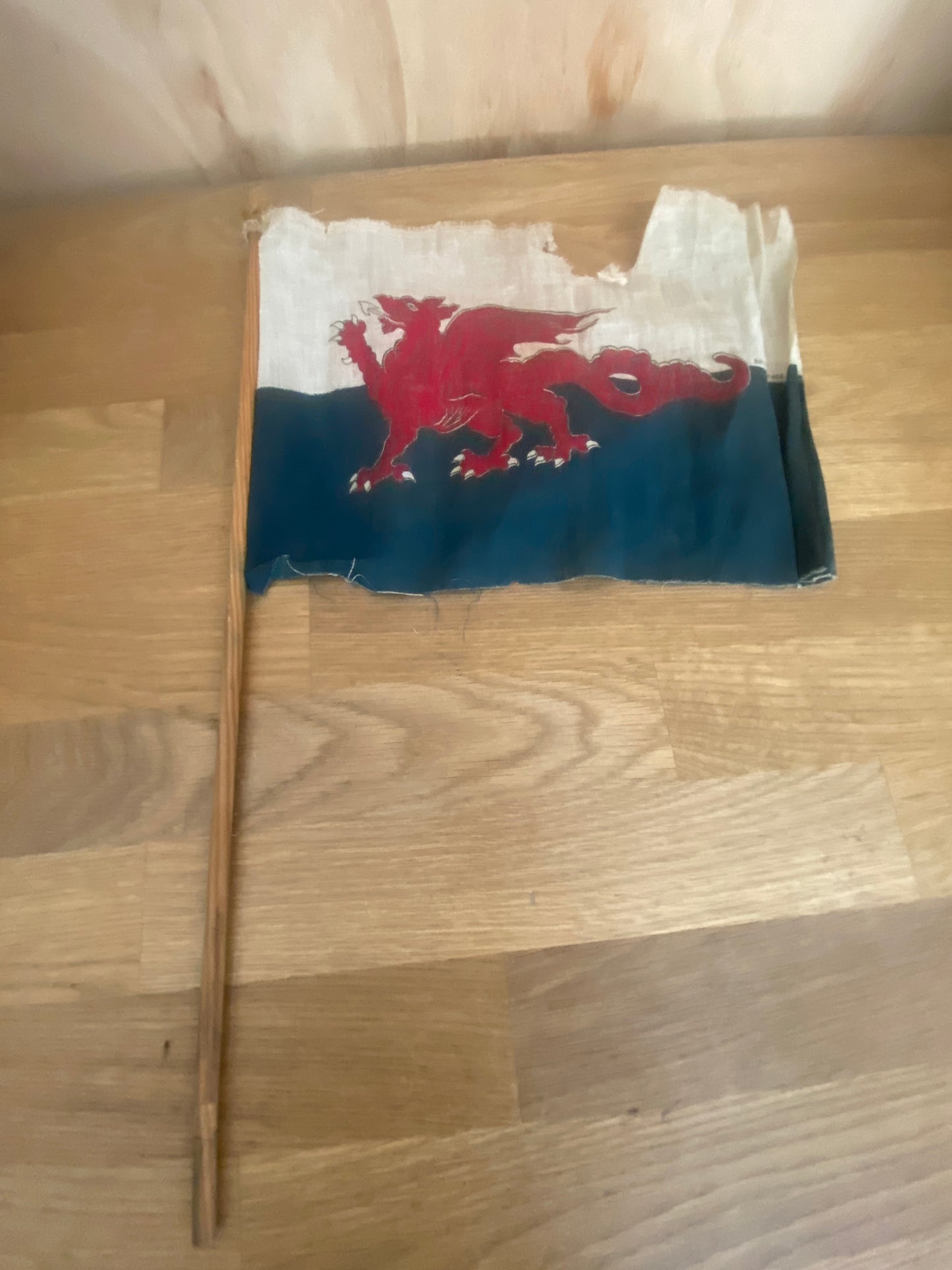 Vintage Welsh & Scottish hand flags