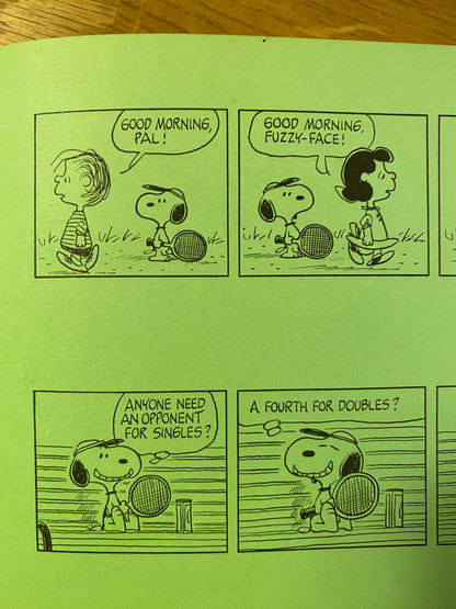 Snoopy's Tennis Book Charles M. Schulz Introduction by Billie Jean King 1979