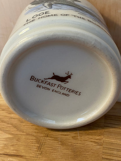 Buckfast Potteries Devon  - Looe  Mug  " The Home of the Bluenose Shark!"