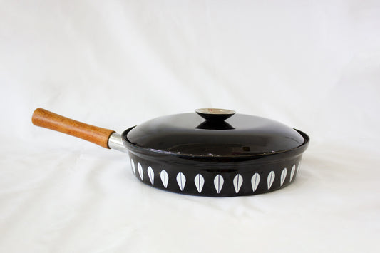 Cathrineholm Frying Pan - NEW OLD STOCK - Black /  White  super rare