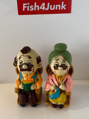 FAB  - late 60s cast neon money boxes - Nanna  & Pops