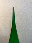 Vintage MCM Genie Bottle, Italian Empoli Rossini, Green  Decanter Glass Candy striped