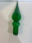 Vintage MCM Genie Bottle, Italian Empoli Rossini, Green  Decanter Glass Candy striped