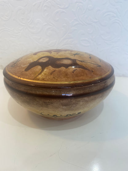 Mid Century Bowl  and lid