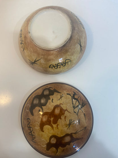 Mid Century Bowl  and lid