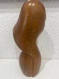 Mid Century womans head - wooden - Beautiful and simple