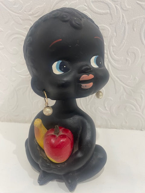 1950s Vintage Bobble Head Money Box – Retro Ceramic Collectible Ornament