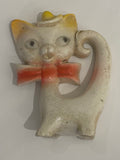 Vintage fairground Plaster cat  possibly  1940 /50s  - Name: Flo