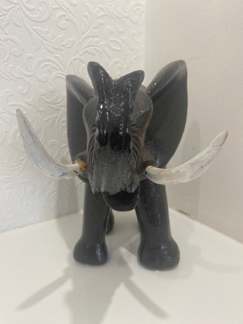 Mid Century Wooden Elephant