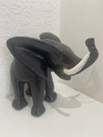 Mid Century Wooden Elephant