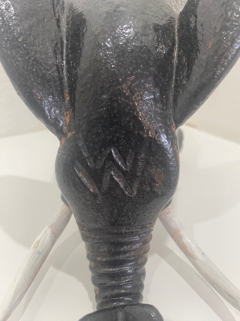 Mid Century Wooden Elephant