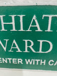Cast Metal Psychiatric Ward sign