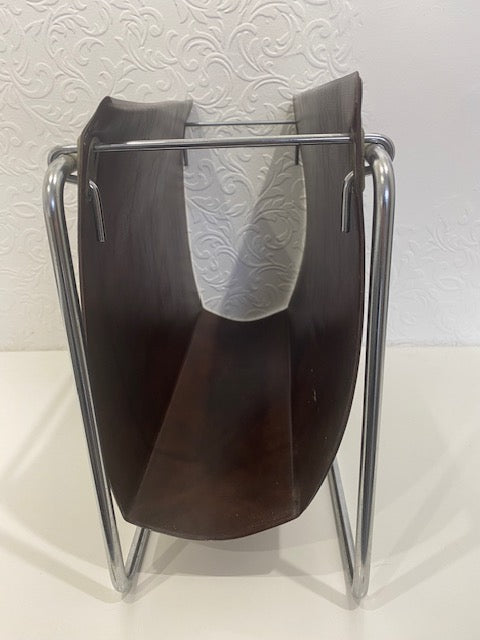 Mid century Durlston Design magazine newspaper rack holder