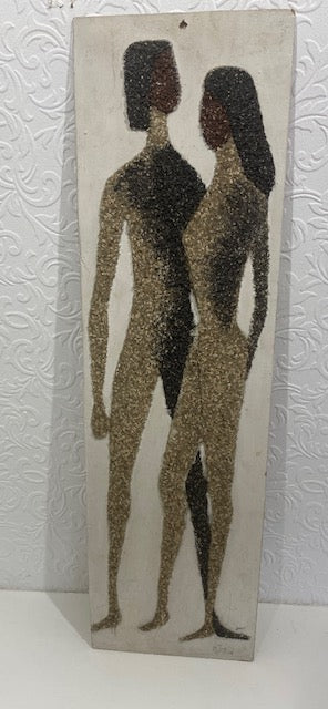 Mid Century Picture of Male & Female - FAB