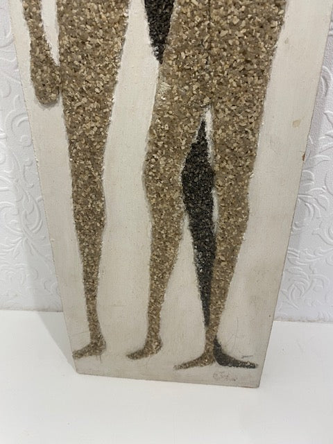 Mid Century Picture of Male & Female - FAB