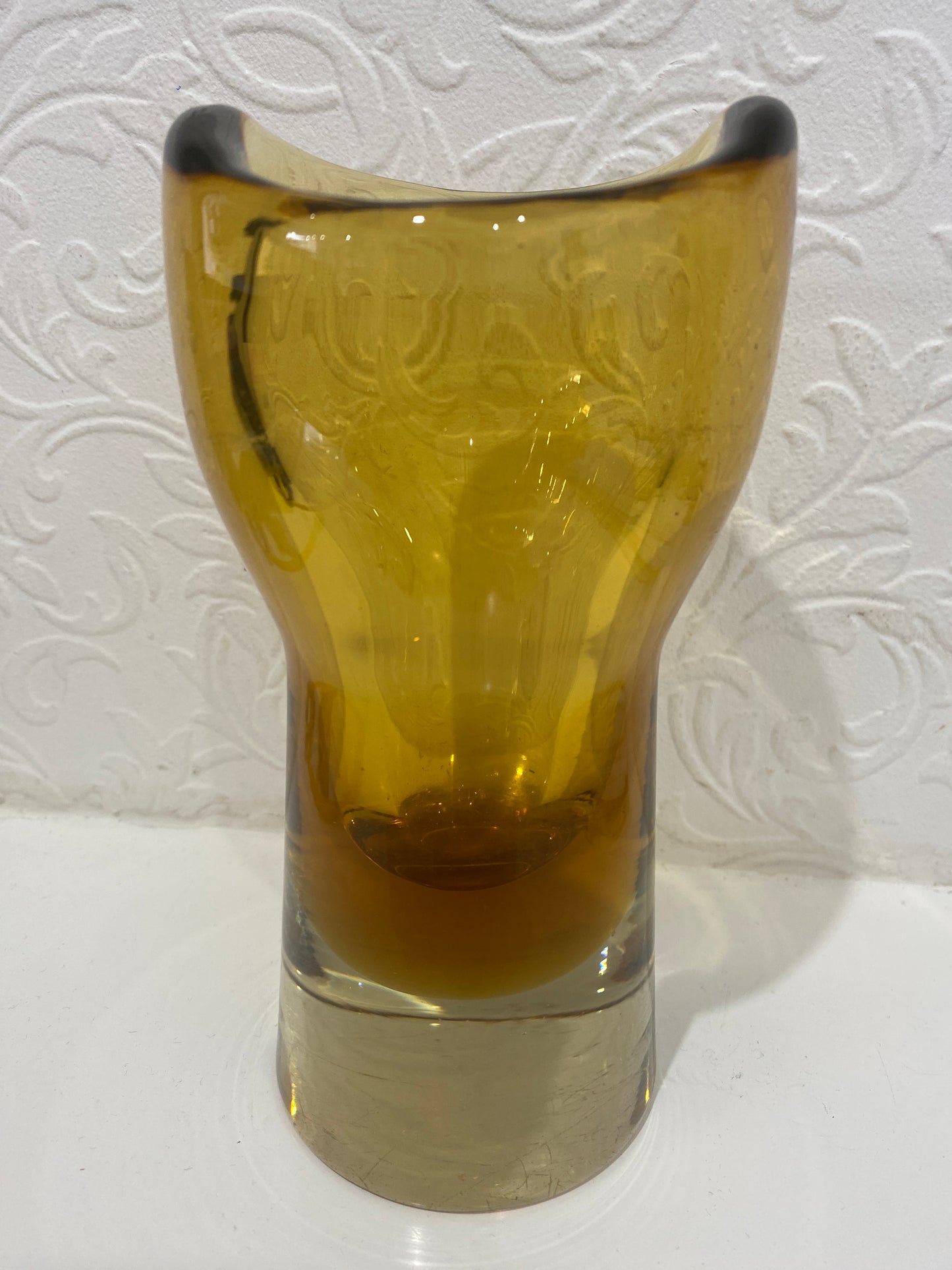 Space age vase  - Milan Metalak  - Harrachov Glassware - Modernist