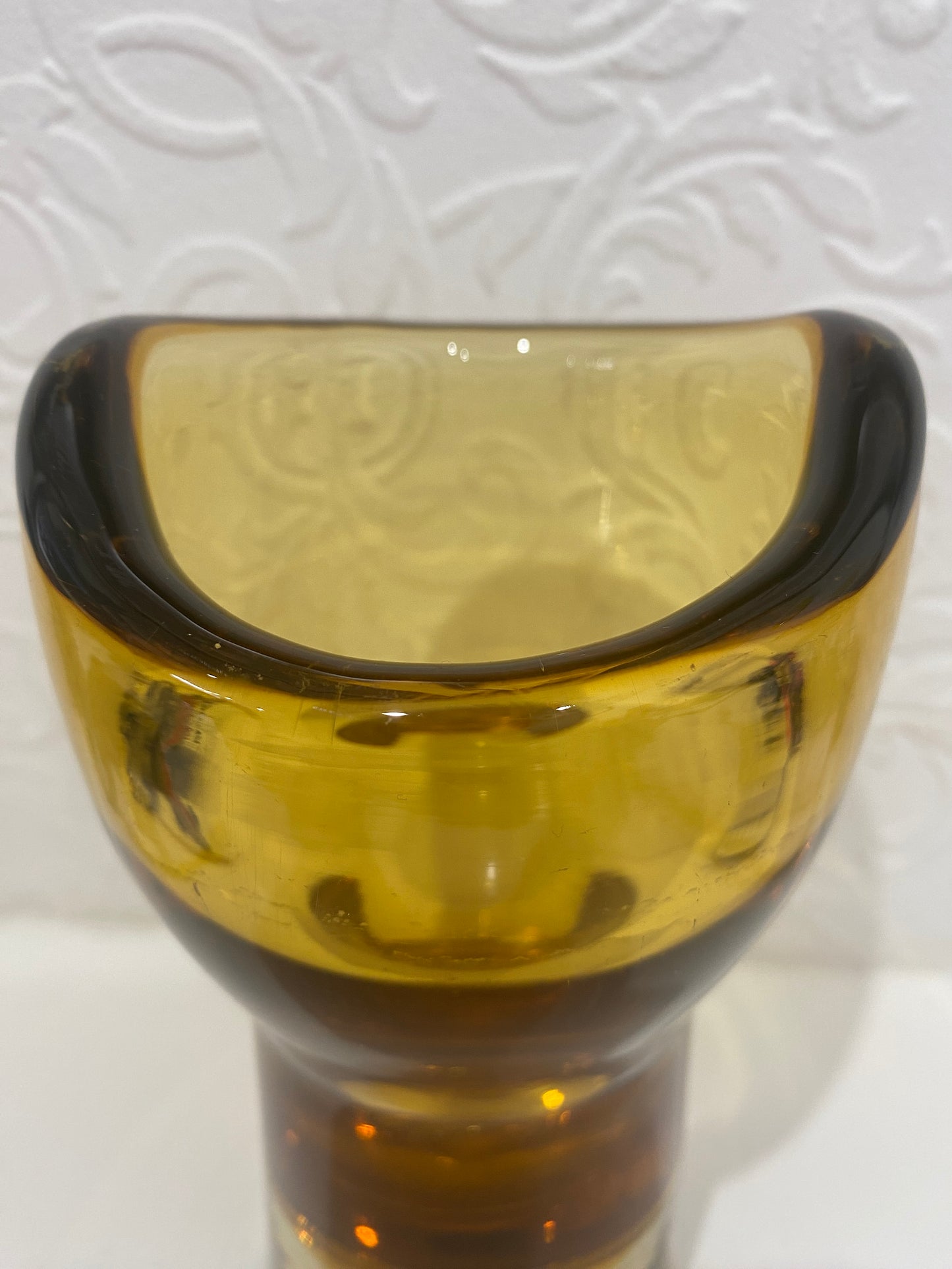 Space age vase  - Milan Metalak  - Harrachov Glassware - Modernist