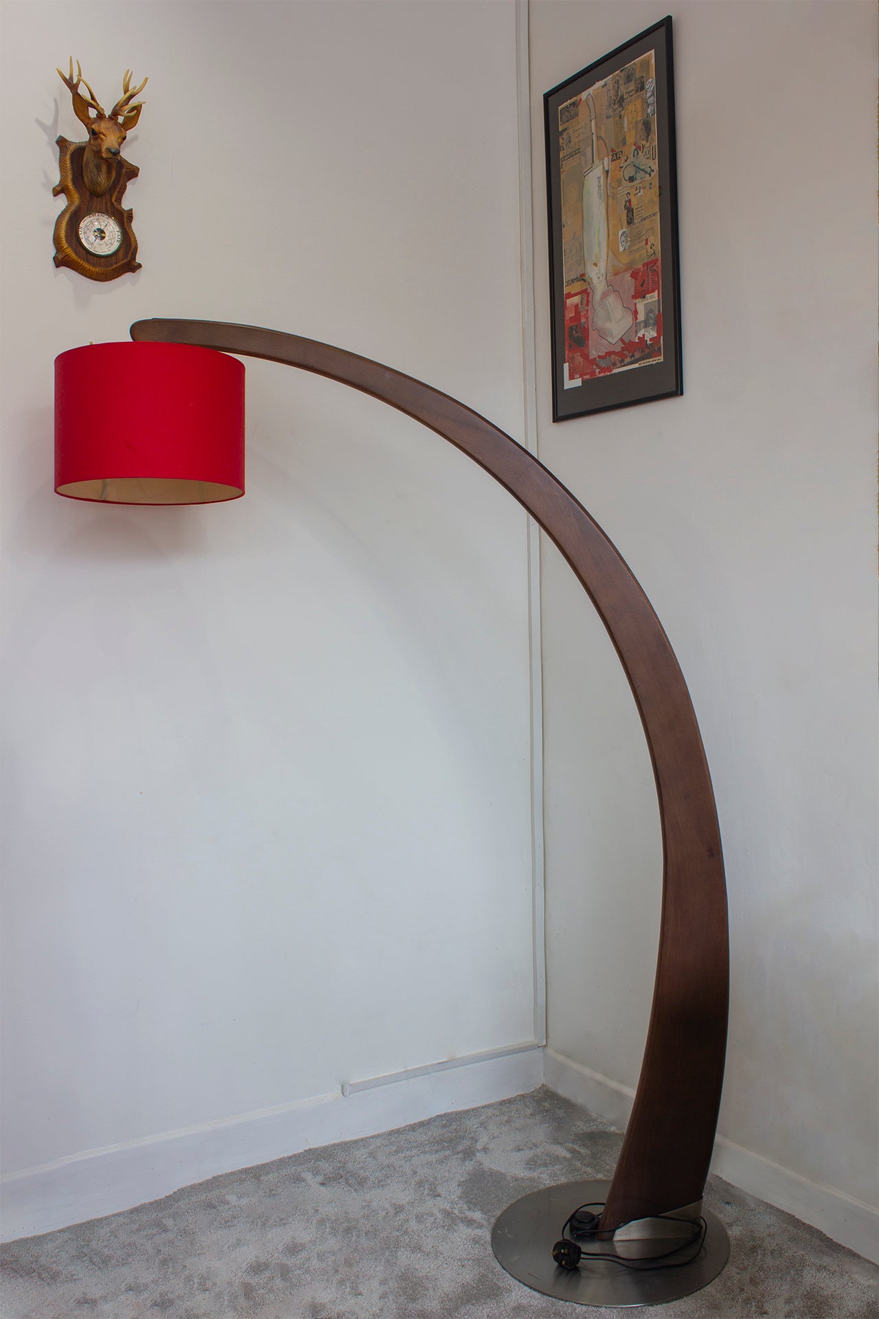 Luna Floor arc  Lamp Natuzzi Salotti  - 90s