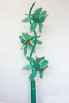 70s / 80s Peppermint -  Floor Flower Lamp - rare Colour