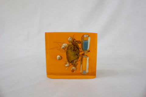 Crab Timer orange Lucite  - 60s