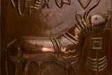 Copper Arts n craft  wall plaque  - reindeer  ?