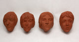 The Beatles - clay 60s wall hangers  FAB