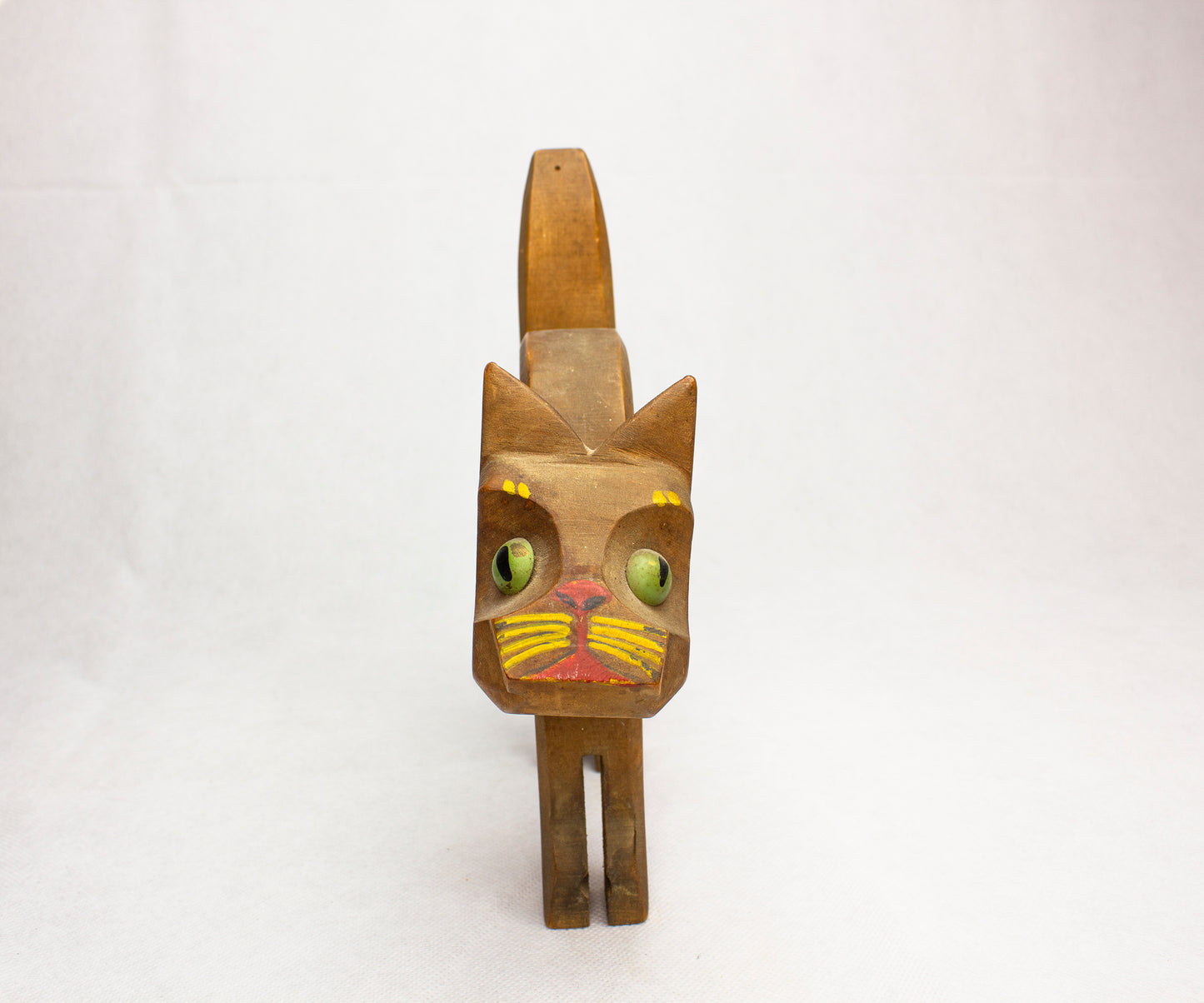 Mid Century Wooden Cat : Name Walter