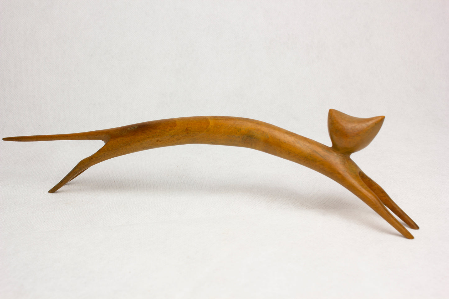 Mid century Wooden Cat Name: Stretch