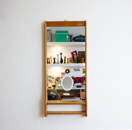 Danish Mid century Mirror  - Teak Super Cute