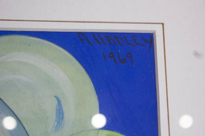 Painting Abstract Bubbles - A Hadley - 1969