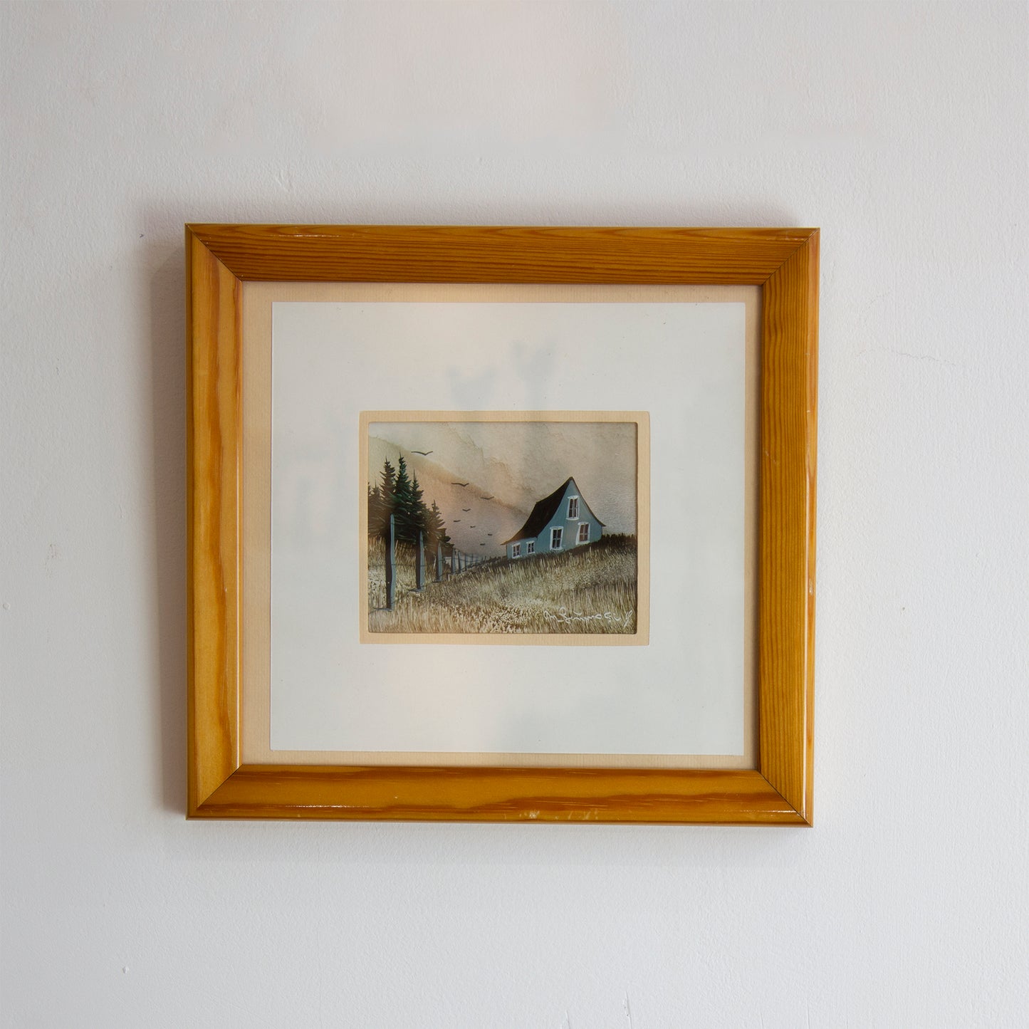 Little house on the prairie style house - folk art