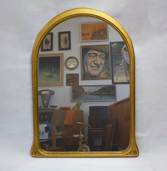 Large Art Nouveau gold mIrror