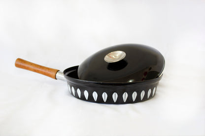 Cathrineholm Frying Pan - NEW OLD STOCK - Black /  White  super rare
