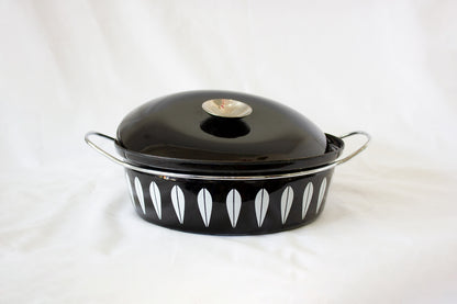 Cathrineholm Pots - NEW OLD STOCK Black / White  Rare WOW