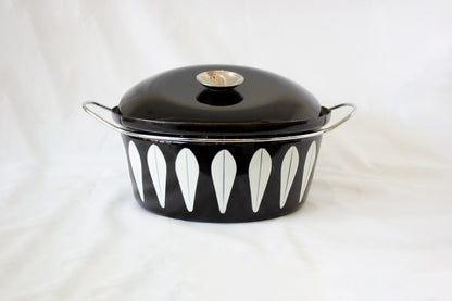 Cathrineholm Pots - NEW OLD STOCK Black / White  Rare WOW