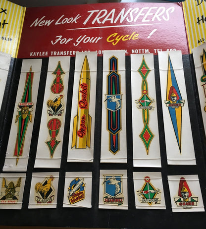 New Old Stock - Bicycle Sticker / Decals Sets (waterslide) 50/60s