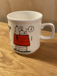 Snoopy mug - I hate People who sing in the morning ! 1965