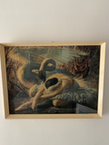 Vladimir Tretchikoff 1950s vintage framed print - The Dying Swan - Ballet