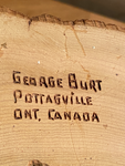 Mid century George Burt  wooden Vase - Canadian
