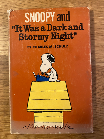 Snoopy and "It was a Dark and Stormy Night " by Charles M Schulz