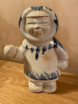 Vintage Eskimo Inuit Figurine Huronia Pottery Native Canadian Red Clay Figurine