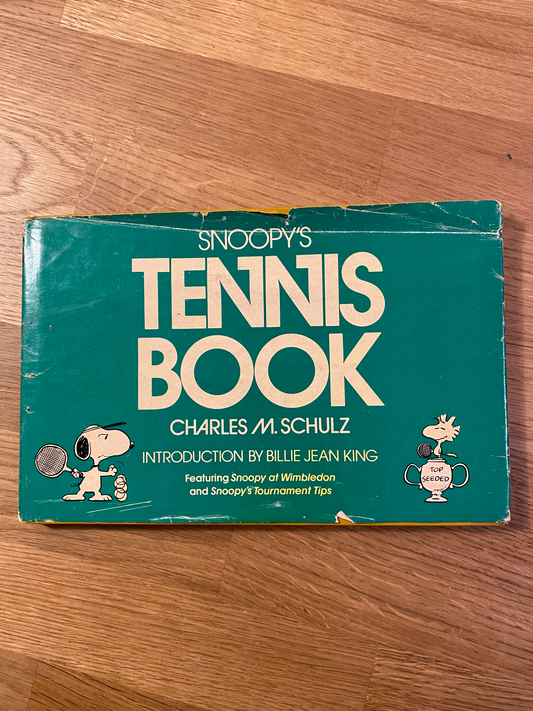 Snoopy's Tennis Book Charles M. Schulz Introduction by Billie Jean King 1979