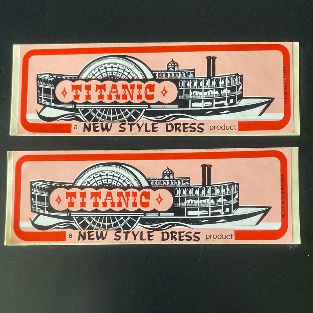 Flemish Belgium Sticker x 2 TITANIC NEW STYLE DRESS product