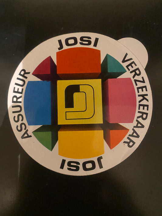 Flemish Belgium Sticker JOSI ASSUREUR VERZEKERAAR