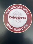 Flemish Belgium Sticker beyers FIJN GEMALEN MOKA MOKA MOULU FIN