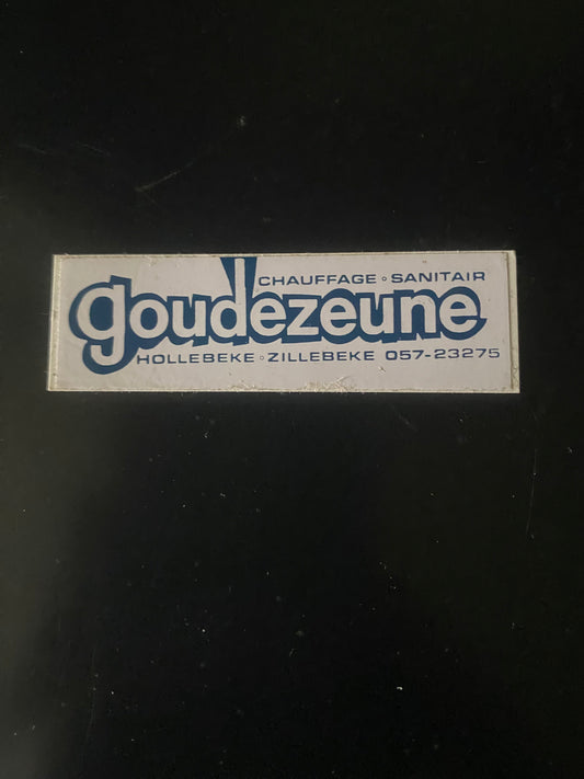Belgium Flemish Sticker goudezeune Chauffage Sanitair Hollenbeke Zillebeke