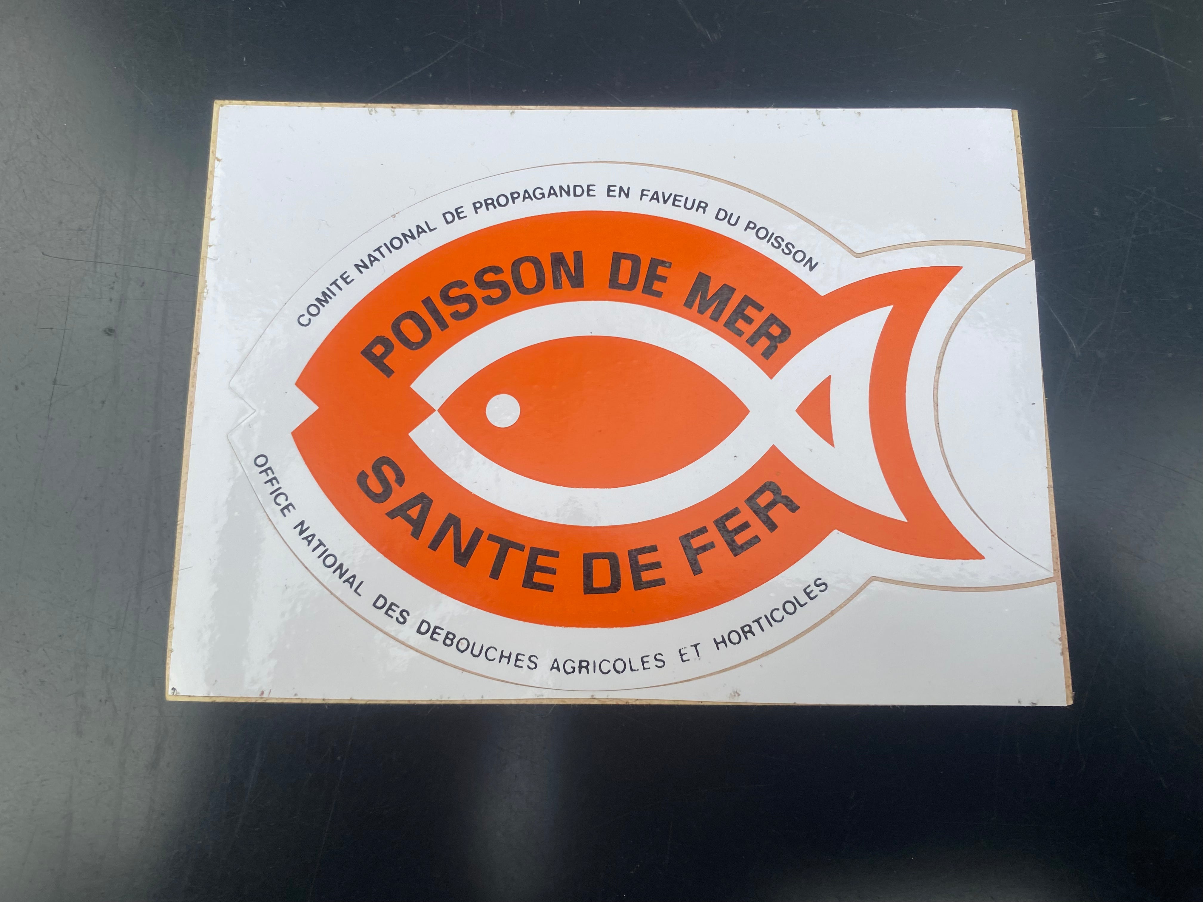 Fer Fish Flemish Belgium Sticker POISSON DE MER SANTE DE FER – FISH4JUNK